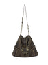 Vintage Punk Shoulder Bag With Chains & Studs For Women