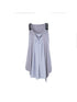 DoublePunch Punk Metal Trim Loose A-Line Baby Vest With Dangling Collar