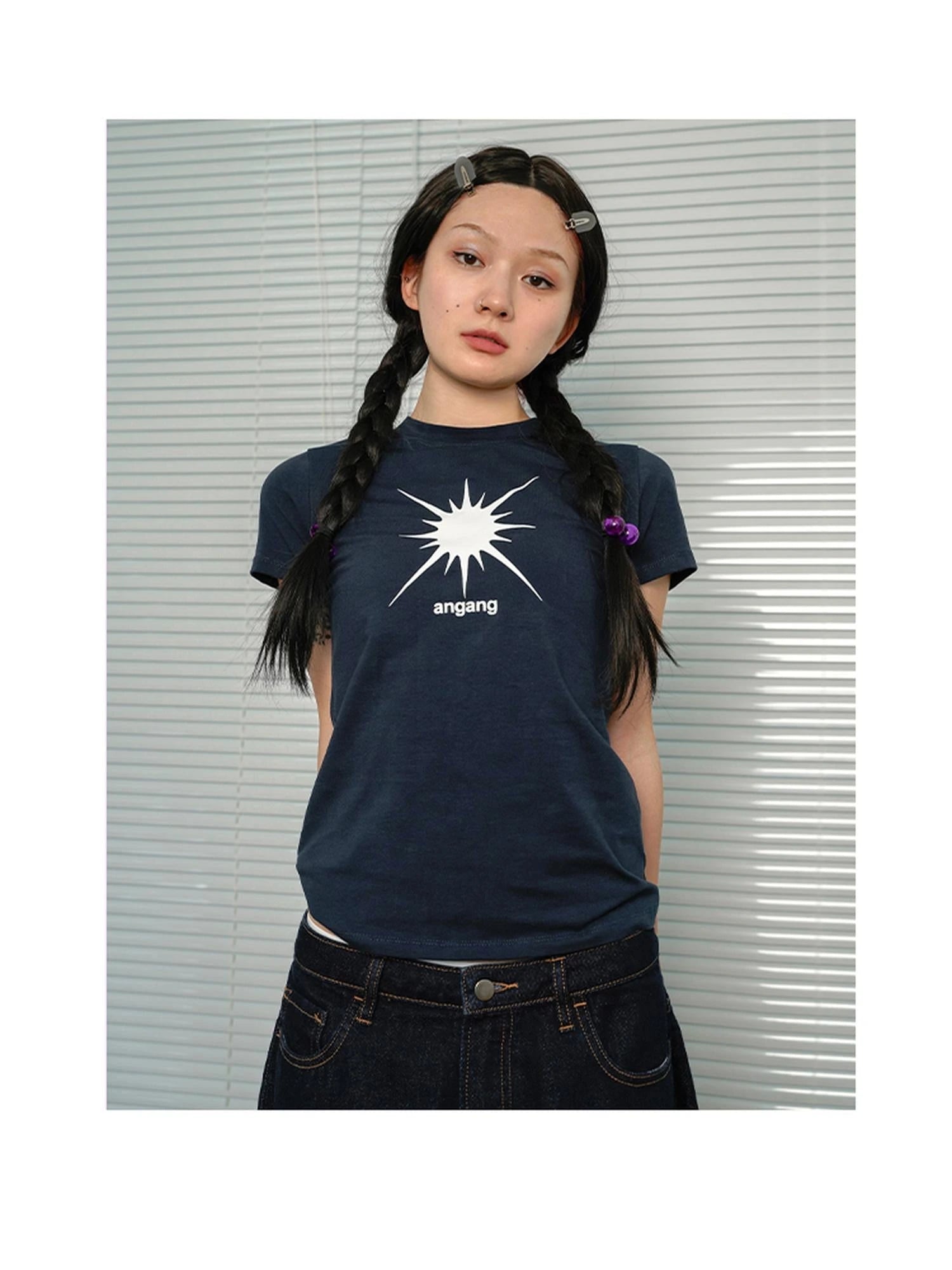 Mercury Navy Slim Fit Short Sleeve Cotton T-Shirt