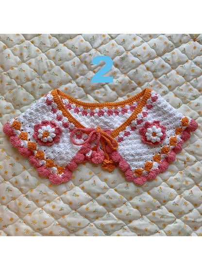 Frufru Gulu Japanese Multicolor Knit Wool Detachable Collar Bag 12 Styles