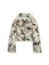 Vintage Distressed Short Fuzzy Jacket Eco Faux Fur Coat