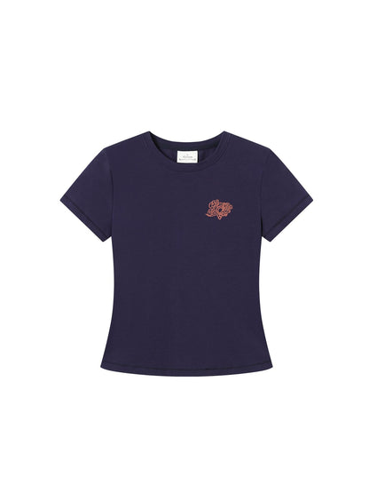 Achihara Summer Slim Fit Waist Defining Cotton T Shirt