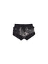 Punk Rock Low Rise Patchwork Shorts For Women Cotton Streetwear