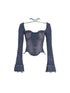 Ink Wash Blue Denim Suit