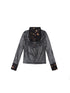 ARIADNAw Punk Y2k Rock V Neck Grain Collar Patchwork Long Sleeve Shirt
