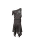 NO ROMANCE Punk Detachable Hem Sleeveless Bodycon Dress
