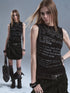 wear_And_tear_Black_High_Neck_Distressed_Letter_Print_Slim_Women&