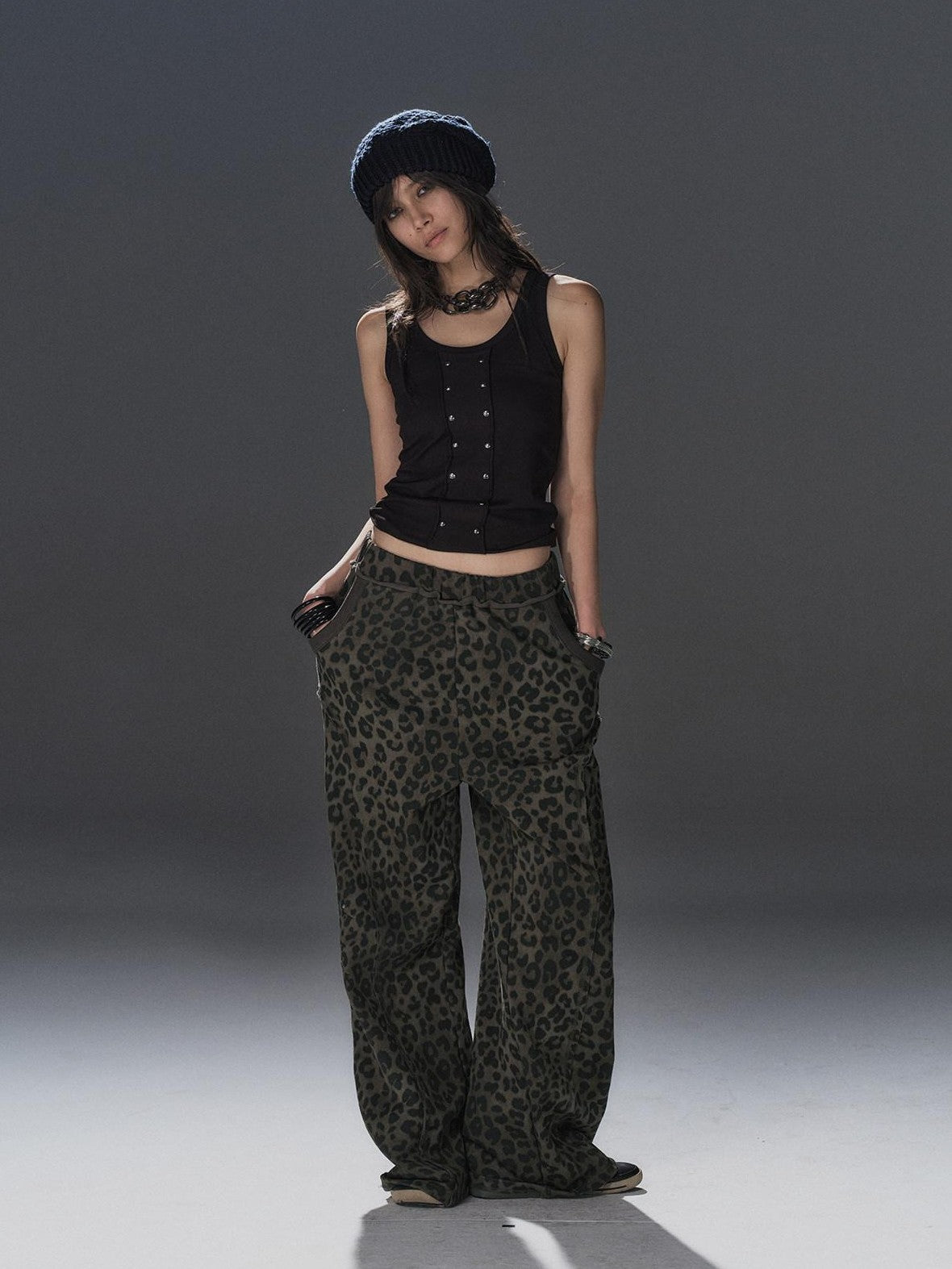 wear And tear Black Rhinestone Frayed Edge Street Punk Stretch Women&