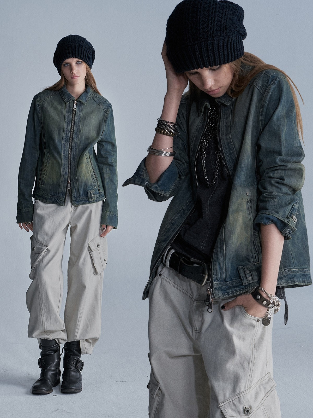 wear_And_tear_Distressed_Embroidered_Studded_Zip_Slim_Fit_Women&