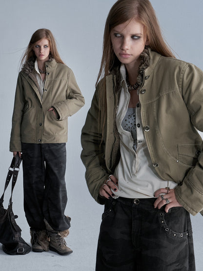 wear_And_tear_Distressed_Faded_Split_Metal_Button_Fleece_Lined_Women&