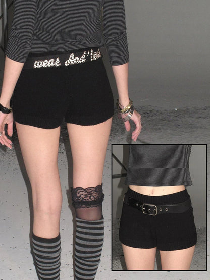 wear And tear Heavy Duty Punk Leather Canvas Belt With Metal Studs