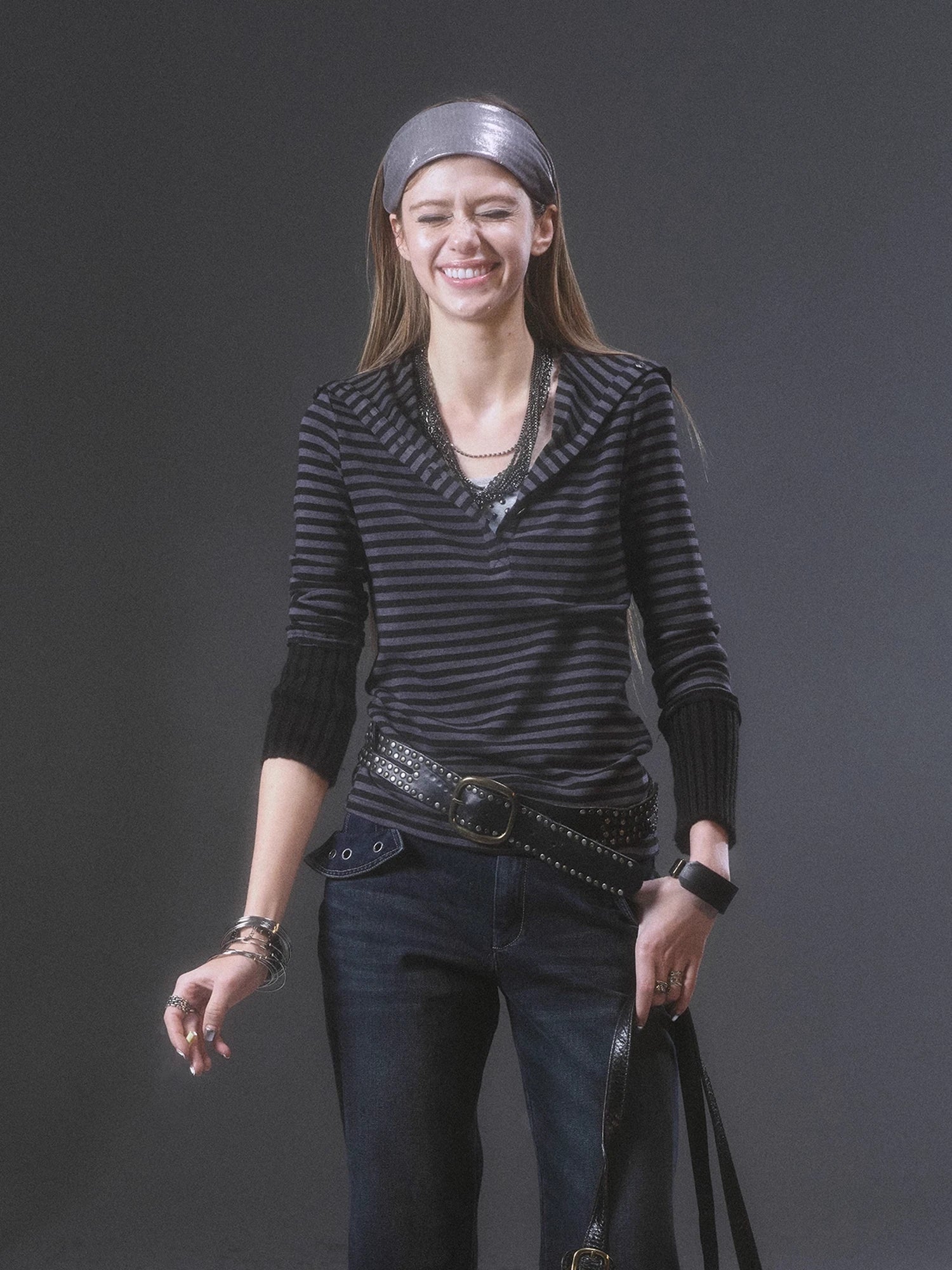 wear_And_tear_High_Neck_Striped_Knit_Top_With_Cuff_Detail_MISSTT