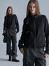wear_And_tear_Loose_Fleece_Stand_Collar_Drawstring_Hem_Asymmetric_Women&