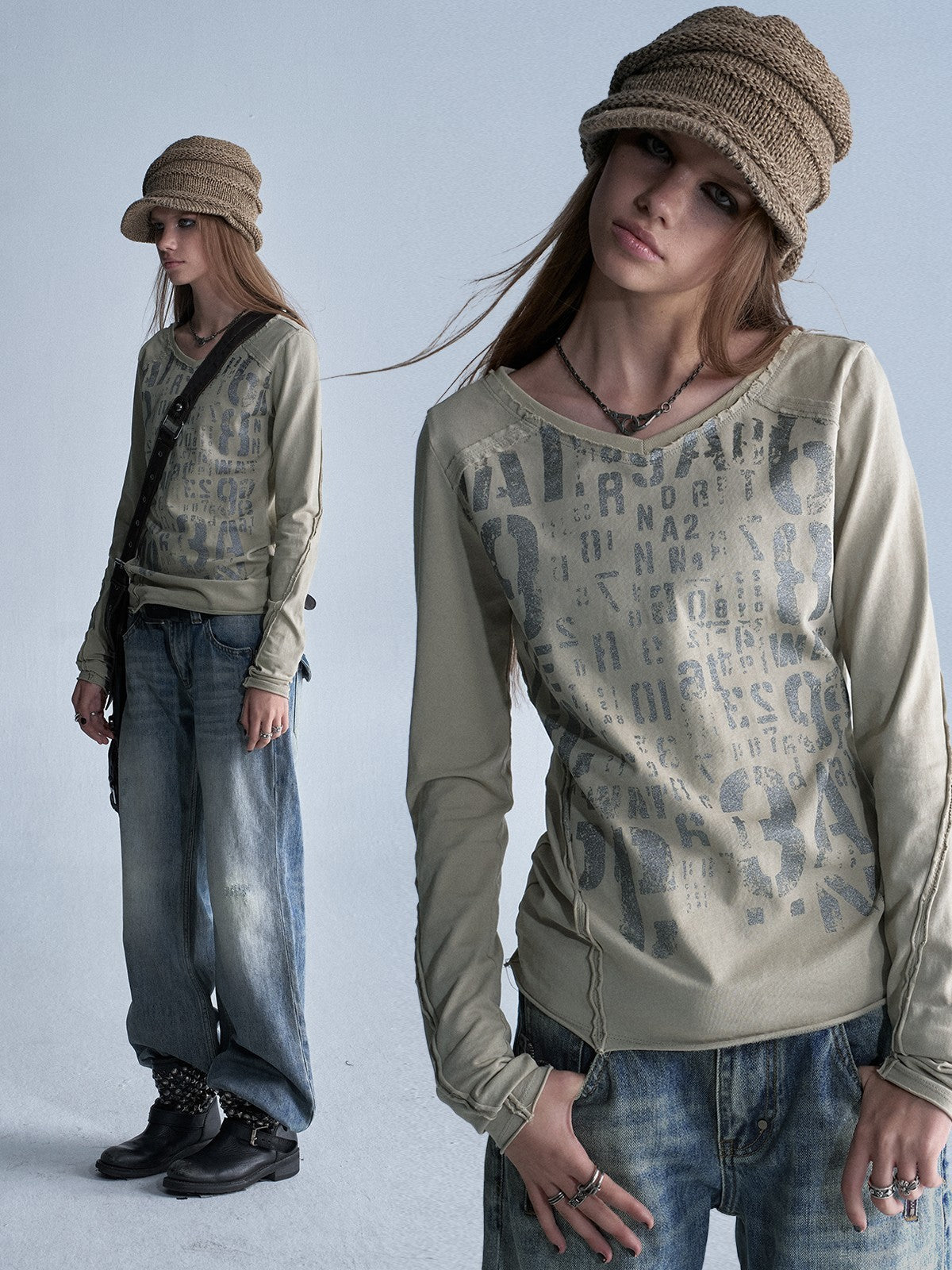wear_And_tear_Silver_Allover_Print_Asymmetric_V-neck_Women&