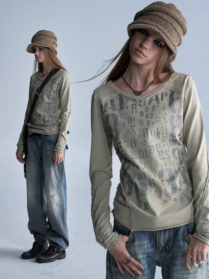 wear_And_tear_Silver_Allover_Print_Asymmetric_V-neck_Women&