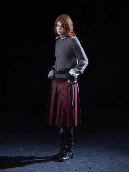 wear And tear Two Tone Icelandic Knit Sweater