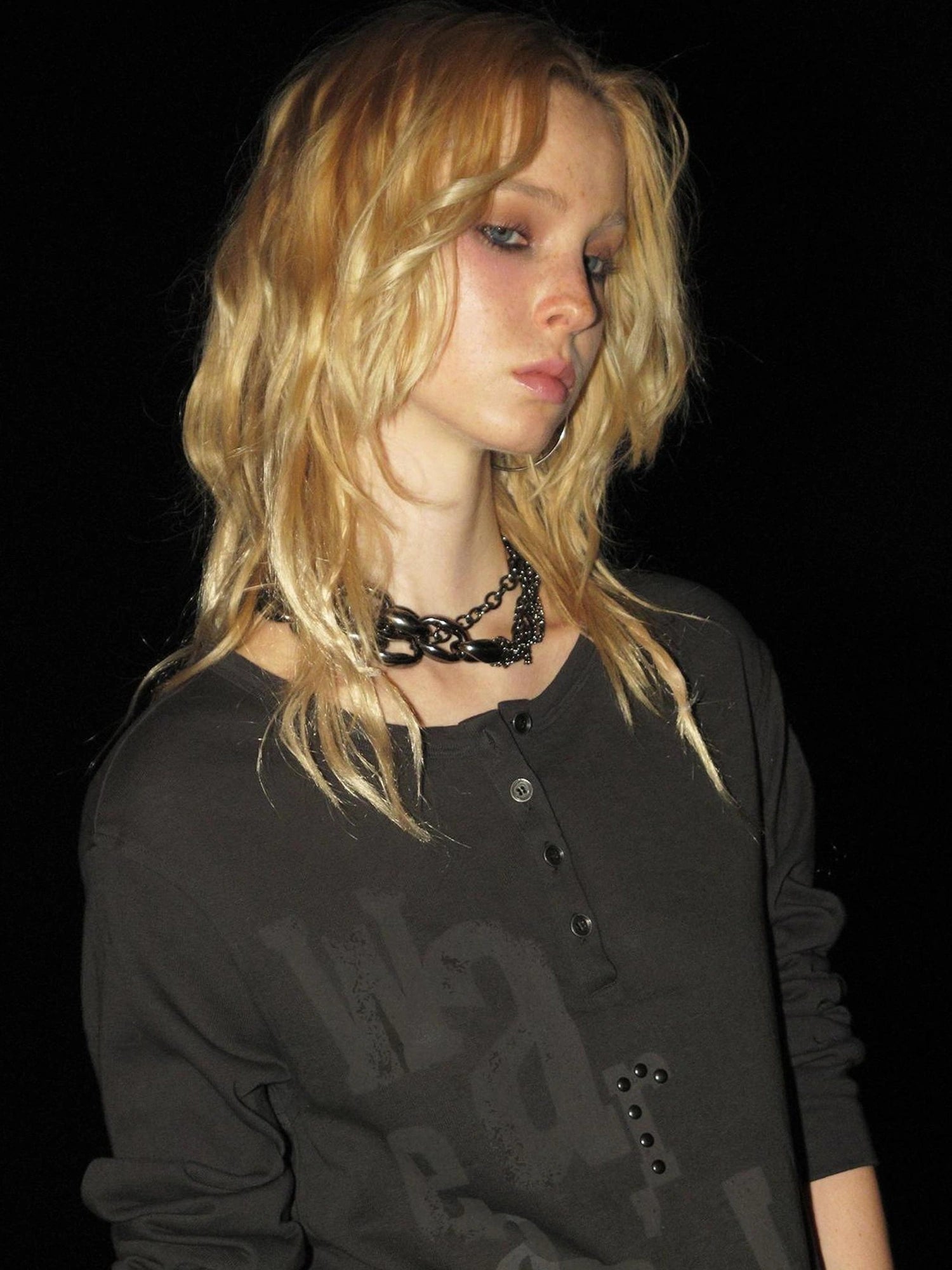wear And tear Vintage Print Drop Shoulder Tee