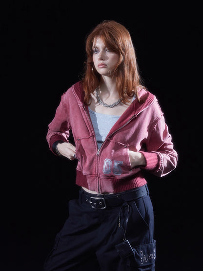 wear_And_tear_Vintage_Washed_Cropped_Hoodie_With_Studs_Glitter_Print_MISSTT