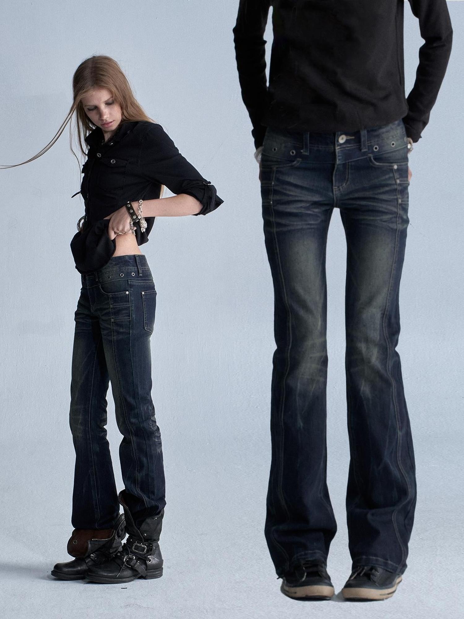Whisker Lightning Panel Studded Distressed Women&