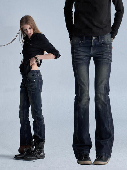 Whisker Lightning Panel Studded Distressed Women&