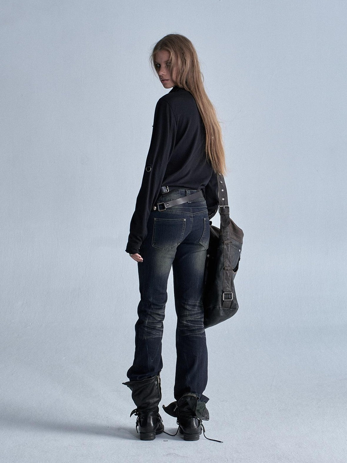 Whisker Lightning Panel Studded Distressed Women&