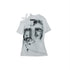 NO ROMANCE Oversized Off Shoulder Lace Print Summer T-Shirt Women