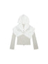 ARIADNAw Ariadna Winged Diamond Punk Hooded Streetwear Jacket