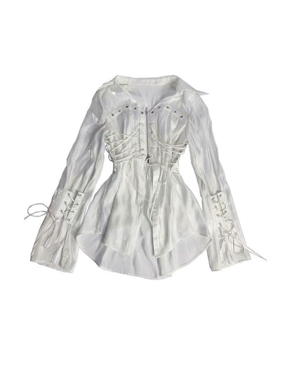 WSW WUSHENWU Moonlight Romance Glitter Waist Top