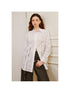 DIDDI MODA Lace Trimmed Sheer Ruffle Blouse