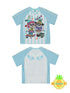 Frufru Gulu Hawaiian Dream Vintage Print Loose Baseball Tee
