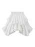 DIDDI MODA Romantic Lace Tiered Asymmetrical Midi Skirt