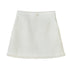 DIDDI MODA Classic High Waist A Line Skirt Slimming Black Beige