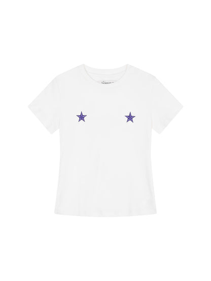 Achihara Insomnia Stars Embroidered Graphic T-Shirt