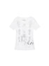 Achihara Romantic Print Modal Cotton Stretch Knit T-Shirt
