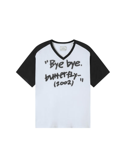 Achihara Bye Bye Paper Plane Tee