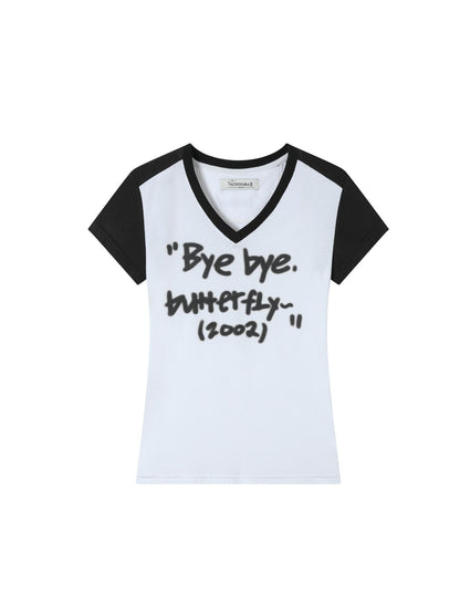 Achihara Bye Bye Paper Plane Tee