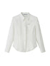 DIDDI MODA Elegant Lace Trimmed Polo Shirt With Waist Defining Fit
