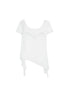 ARIADNAw Ethereal Wings Diamond Mesh Top With Leopard Print