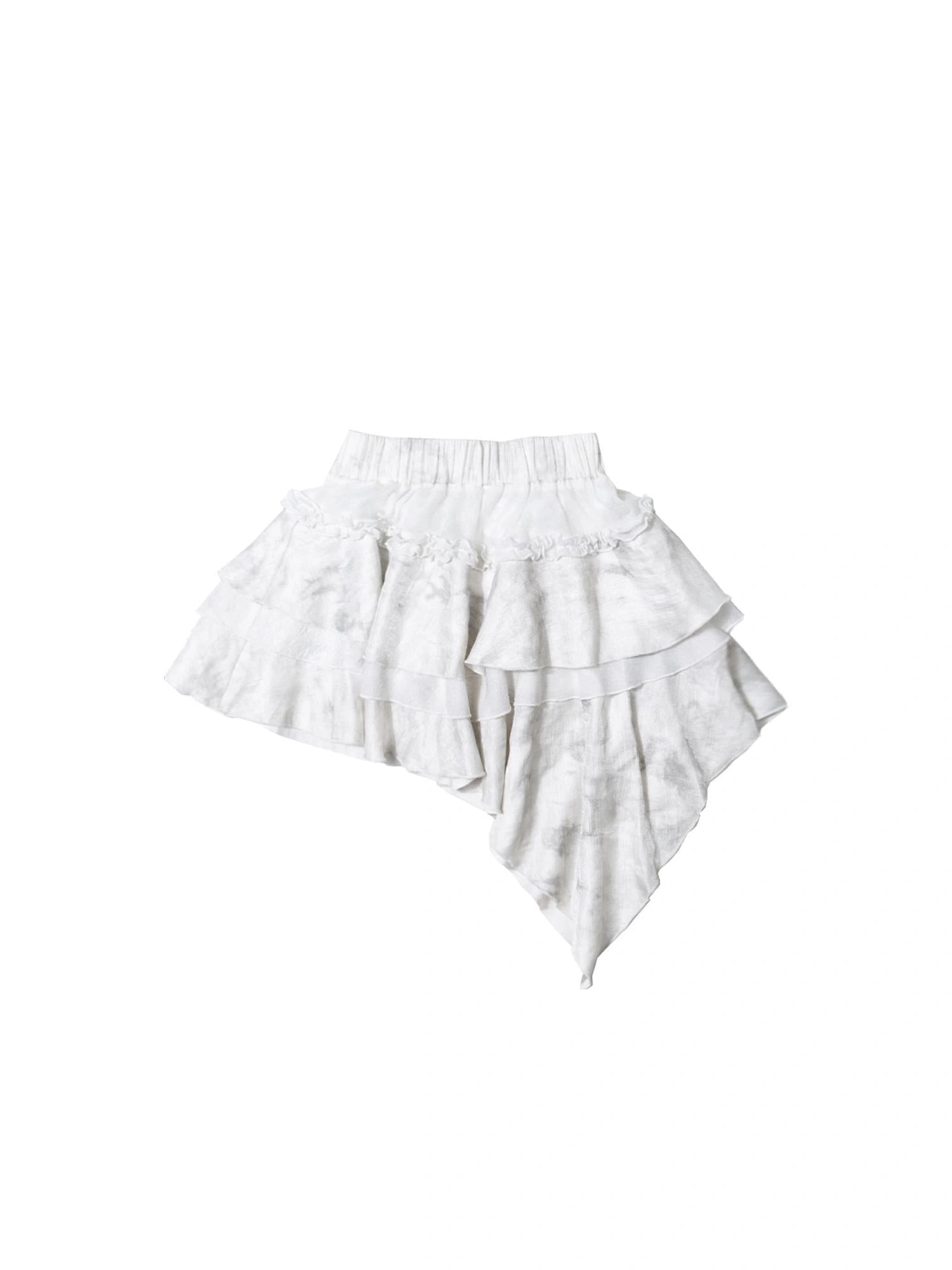 Punk Niche Asymmetrical Cake Skirt