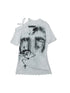 Oversized Off Shoulder Lace Print Summer T-Shirt Women