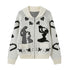 DIDDI MODA Fair Isle Classic Print Cardigan