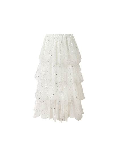 Ballet Pure Sexy Star Layered Tulle Midi Dress