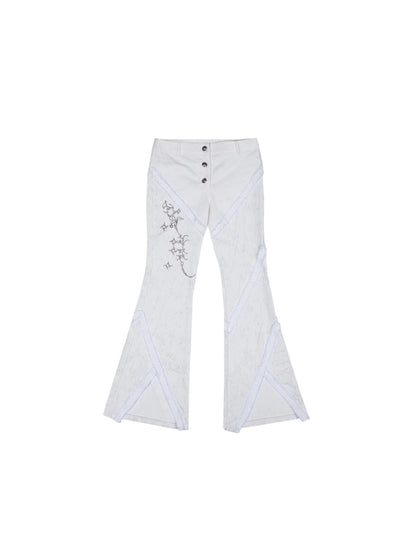 Y2K Low Rise Flared Pants Sexy Punk Style For Spring