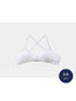 WSW WUSHENWU Cloud Hidden Cherry Blossom Lace Bow Cutout Strap Tee