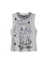 DIDDI MODA Spotted Dog Knit Vest And Tee Set