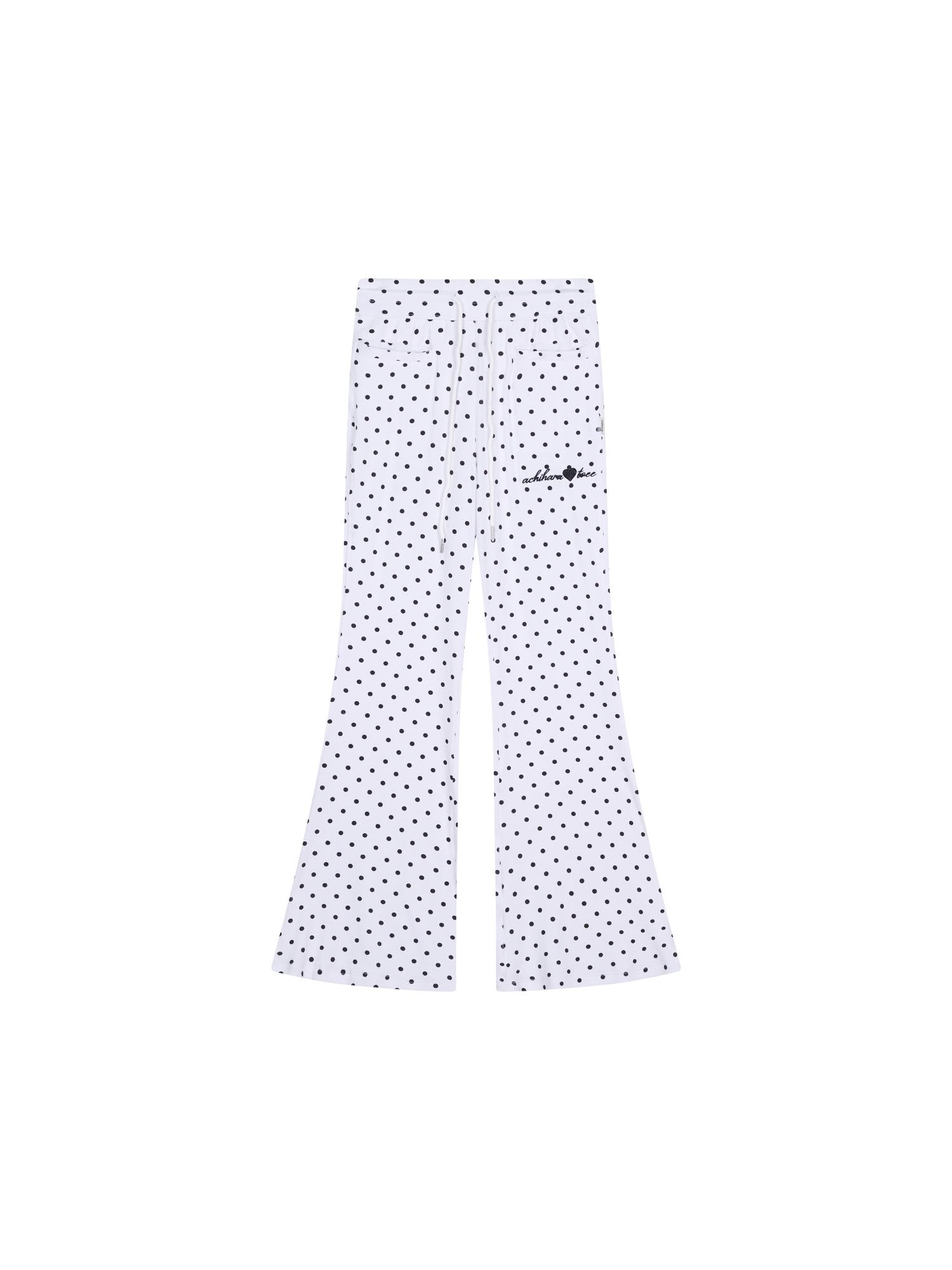 Achihara Stretch Acrylic Cotton Blend Flared Pants Toee