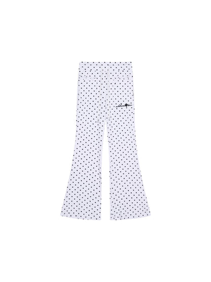 Achihara Stretch Acrylic Cotton Blend Flared Pants Toee