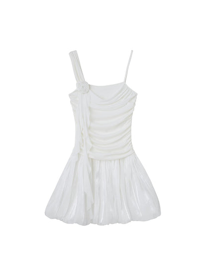 DIDDI MODA Floral Rose Strapless A Line Mini Dress