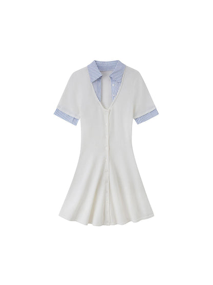 Summer Knit A-Line Sleeveless Dress
