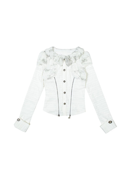 Punk Revival Recyclable Bubble Collar Blouse